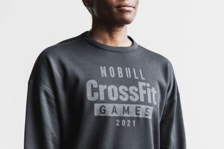 NOBULL Crossfit Games® 2021 Crew Sweatshirt - Bluza Damskie Czarne | PL-tF27xxU